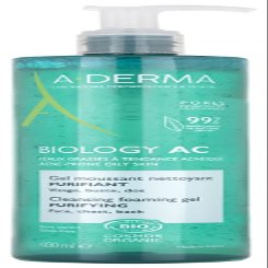 A-DERMA Biology AC Cleansing Foaming Gel Purifying Organic 400ml