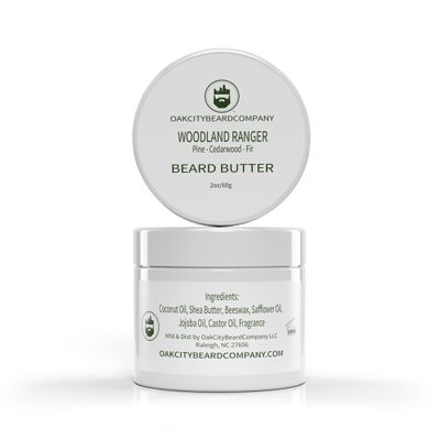 Oak City Beard Company - Woodland Ranger - 2 Ounce - Beard Butter - Pine - Cedarwood - Fir - Beard Conditioner