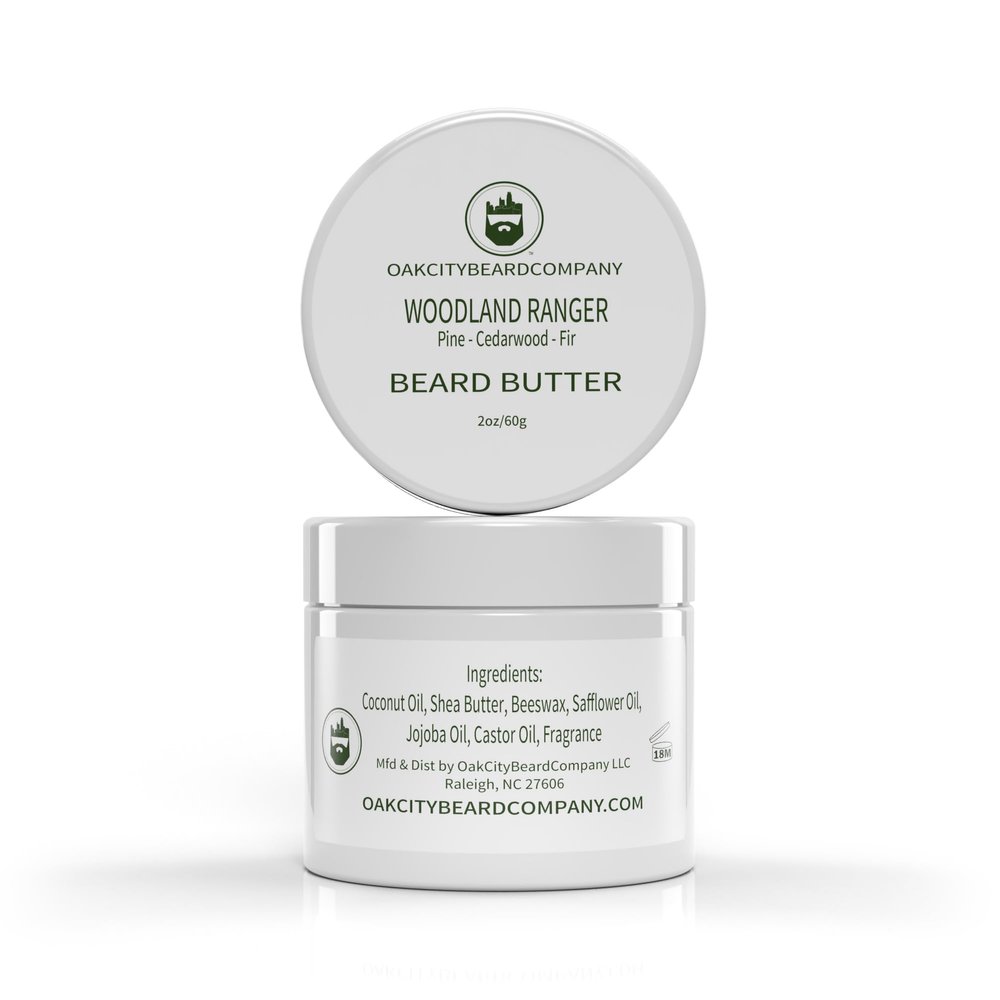 Oak City Beard Company - Woodland Ranger - 2 Ounce - Beard Butter - Pine - Cedarwood - Fir - Beard Conditioner