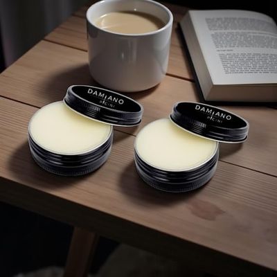 Damiano Picini Premium Unscented Beard Balm formulated for the discerning man. Crafted in the USA. Two 2oz tins (4oz total).