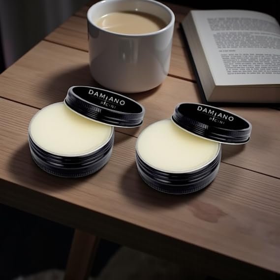 Damiano Picini Premium Unscented Beard Balm formulated for the discerning man. Crafted in the USA. Two 2oz tins (4oz total).
