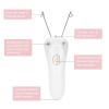 ZAICOLER Electric Threading Epilator Hair Remover, 500mAh USB Charging Cotton Thread Epilator with Host Cotton Thread USB Cable for Body Facial Pull Face Shaver for Women Pink Gold (Gold) view 4