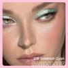 2in1 Shimmer Cream Eye Shadow Stick-Greenish Cyan, Eyeliner Pencil Eyeshadow Palette Makeup, Waterproof Long Lasting Brightener, Crease Proof & Smudge Resistant, Cream Eyeshadow with Built-in Smudger view 2