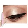 2in1 Shimmer Cream Eye Shadow Stick -Sand Shimmer, Eyeliner Pencil Eyeshadow Palette Makeup, Waterproof Long Lasting Brightener, Crease Proof & Smudge Resistant, Cream Eyeshadow with Built-in Smudger view 1