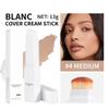 Cover Cream Stick, Color Changing Foundation Stick with Medium Coverage Dewy Finish, Hydrating Concealer Base Makeup, Dual-Ended Detachable Brush for Skin Matching All Skin Tones (tan) view 2