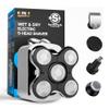 5D Electric Head Shaver for Bald Men - Waterproof Wet/Dry Razor - USB-C Fast Charging - 6 in 1 Grooming Kit with Beard, Nose & Face Trimmer - Cordless Rechargeable Bald Head Clippers view 1