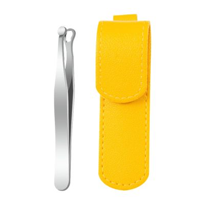 Ear Hair Trimming Tweezers Stainless Steel 8.9x0.5cm | Stainless Steel Facial H-air Remover For Ear Eyelash Clipper Round Tip Nose Hair Tweezers | For Men Women Travel And Personal Care