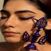 AllKindGifts Natural Arabian Eyeliner, Black, 24 Hour Long Lasting, Organic Smudgeproof Waterproof, Chemical-Free with Decorative Purple Display Stand (Purple) view 2