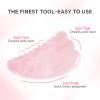 Jade Roller & Gua Sha Set, 4-Piece Facial Tool Kit for Glowing Skin, Anti-Aging, Puffiness & Wrinkles, Natural Jade Stone Face Massager for Lymphatic Drainage, Includes Eye Massager, Gift Ready view 2