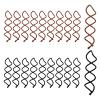 20 PCS Spiral Hair Pins Alloy Spin Pins for Hair Bun Twist Spiral Pins with Non-Scratch Rounded Tips for Women, Black and Brown view 1