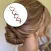 20 PCS Spiral Hair Pins Alloy Spin Pins for Hair Bun Twist Spiral Pins with Non-Scratch Rounded Tips for Women, Black and Brown view 4