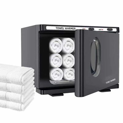 YMTHou Hot Towel Warmer, Professional Towel Warmer, 8L Small Hot Towel Cabinet, Towel Warmers Spa Fast Heating for Facial Spa, Hair Beauty, and Home, Easy to Use and Clean Black