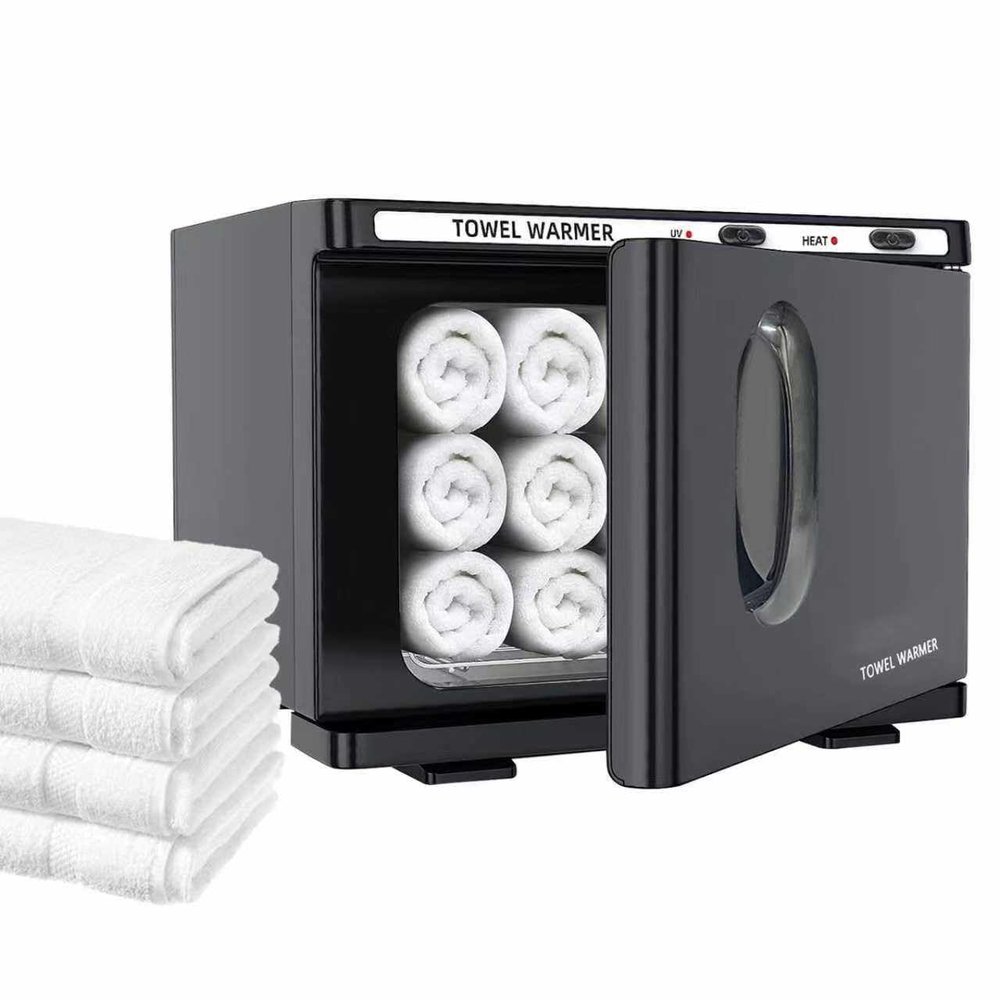 YMTHou Hot Towel Warmer, Professional Towel Warmer, 8L Small Hot Towel Cabinet, Towel Warmers Spa Fast Heating for Facial Spa, Hair Beauty, and Home, Easy to Use and Clean Black