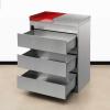 BER Station, Salon Storage Cabinet with 3 Drawers, Shop Stylist Equipment, Station for Hair Stylist, Bathroom Dresser Barbershop Spa view 1