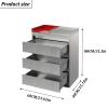 BER Station, Salon Storage Cabinet with 3 Drawers, Shop Stylist Equipment, Station for Hair Stylist, Bathroom Dresser Barbershop Spa view 2