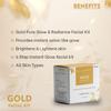 G.LA.M.V.E.D.A G.ol.d Fa.ci.a.l K.it, 6 Step Advanced Skin Rejuvenating Treatment, All Skin Types, 40g view 3