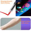 10pcs (10-Colors) Neon Face & Body Paint Marker Pen, Tattoo Painting Markers Pens for Skin, Glow in the Dark under UV Black Light, It Cannot Glow Directly in the Dark, Washable with Water view 4