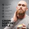 Biotin Beard Balm for Men  Made in USA  Beard Growth & Moisturizer with Castor Oil & Jojoba Oil  Organic Styling Wax for Thickening & Softening  Mustache Conditioner view 4