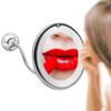 Stylebest 10X Magnifying Makeup Mirror with Light, Flexible Rotating Gooseneck Adjustable Height Suction Cup, Foldable Travel Mirror Wall Mounted, with 14 LEDs, for High Precision Makeup (White) view 2