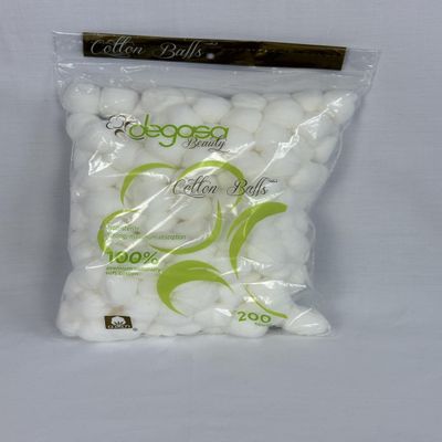 Degossa Beauty 100% Natural Soft Cotton, 200 Count, Maximum Absorption, Non-Sterile Cotton Balls