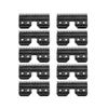 10pcs Black Fast Feed Ceramic Blades Replacement Blades, Compatible For OSTER, Fast Feed Clipper A5 Grooming Clippers Movable Blade view 1