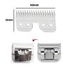 10pcs/lot 18 Teeth Ceramic Cutter Dog Grooming Blade Hair Clipper Blade Ceramic Cutters Pet Grooming Scissors view 2
