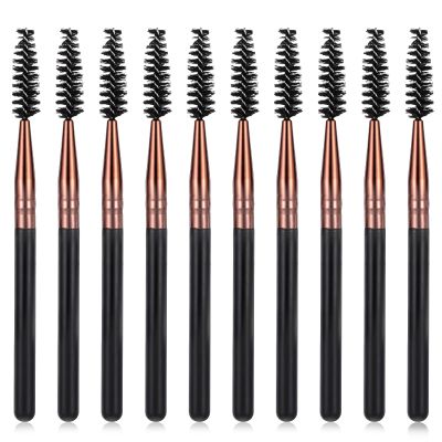 10Pcs Spoolies Mascara Brush, Mascara Brush Wands Makeup Lash Spoolies Set, Reusable Eyelash Eyebrow Spoolie Brushes for Extensions