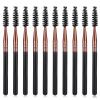 10Pcs Spoolies Mascara Brush, Mascara Brush Wands Makeup Lash Spoolies Set, Reusable Eyelash Eyebrow Spoolie Brushes for Extensions view 1