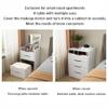 3 in 1 Adult Vanity Desk with LED Mirror & Lights, Multi-Function Flip Top Makeup Table with Cushioned Stool & Storage Cabinet, Stylish Brown (40cm) view 4
