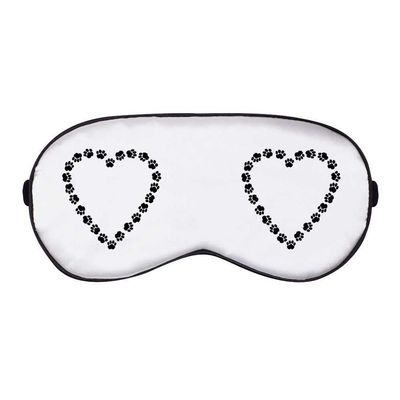 Azeeda 'Heart Paws Shape' Sleep/Travel Eye Mask (EY00033983)