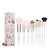 10PCS Makeup Brushes Set Foundation Powder Eyeshadow Make Up Brush Pearl White Gold Beauty Tools view 1