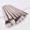 10pcs Champagne Makeup Brushes Set for Cosmetic Foundation Powder Blush Eyeshadow Kabuki Blending Make Up Brush Beauty Tool view 2