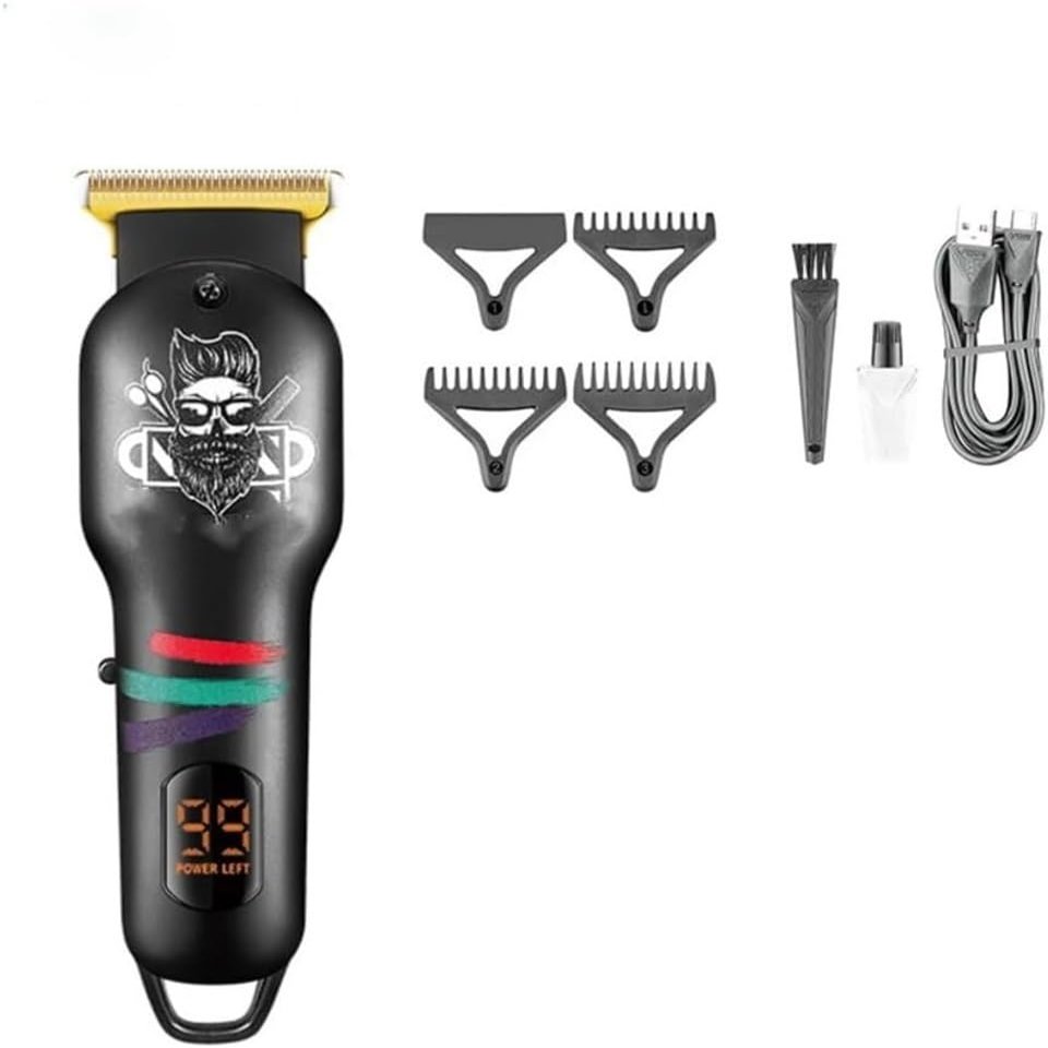 YHNNH Hair Cutting Tool, Clipper Cordless Machine Professional Barber Adjustable Trimmer Digital Display for Men