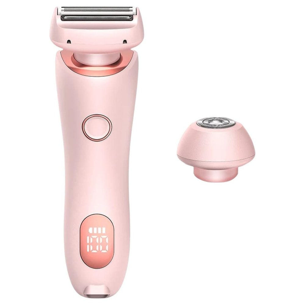 2 in 1 Waterproof Head Female Electric Epilator Body Hair Trimmer Kit Hair Removal Lady Shaver for Women