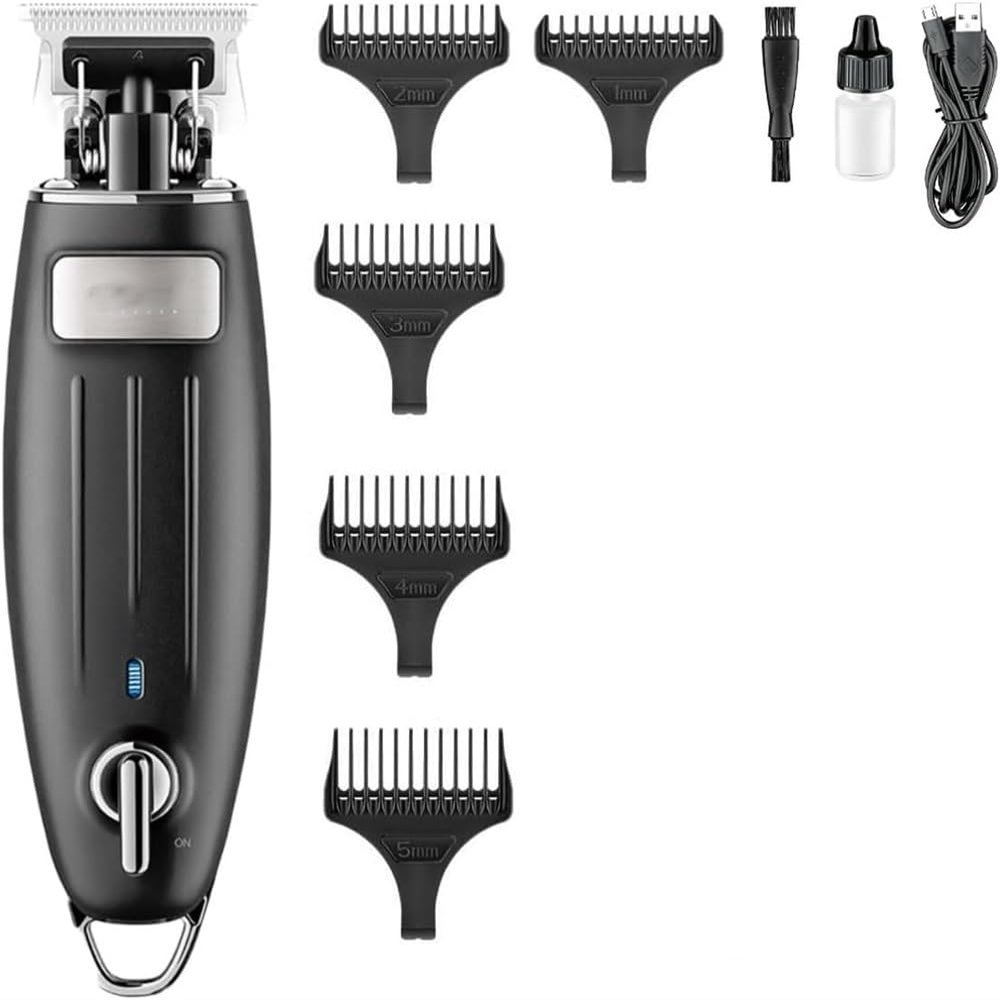 YHNNH Hairdressing Tools, Professional Hair Clippers, Rechargeable Electric Trimmers(Silver)