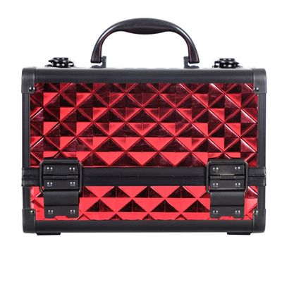 PNAWLLCF Cosmetic Case Professional Portable Two-layer Aluminum Suitcase Insert Storage Nail Box
