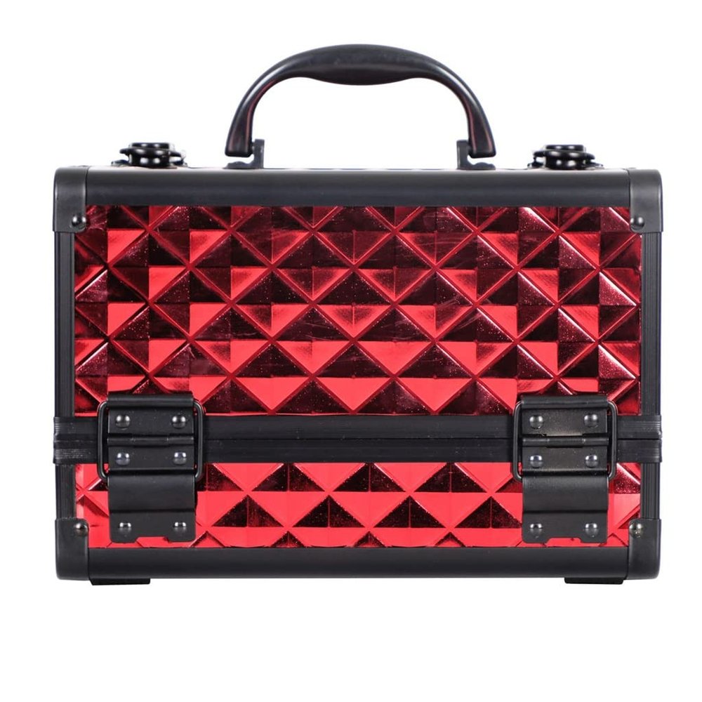PNAWLLCF Cosmetic Case Professional Portable Two-layer Aluminum Suitcase Insert Storage Nail Box