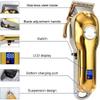 YHNNH Professional Hair Clippers, Electric Clippers, All-Metal Rechargeable Electric Men's Hair Clippers(Silver) view 2