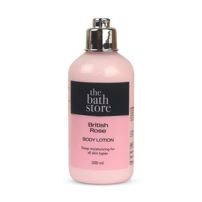 British Rose Body Lotion, Deep Moisturizing for All Skin Types, 200ml