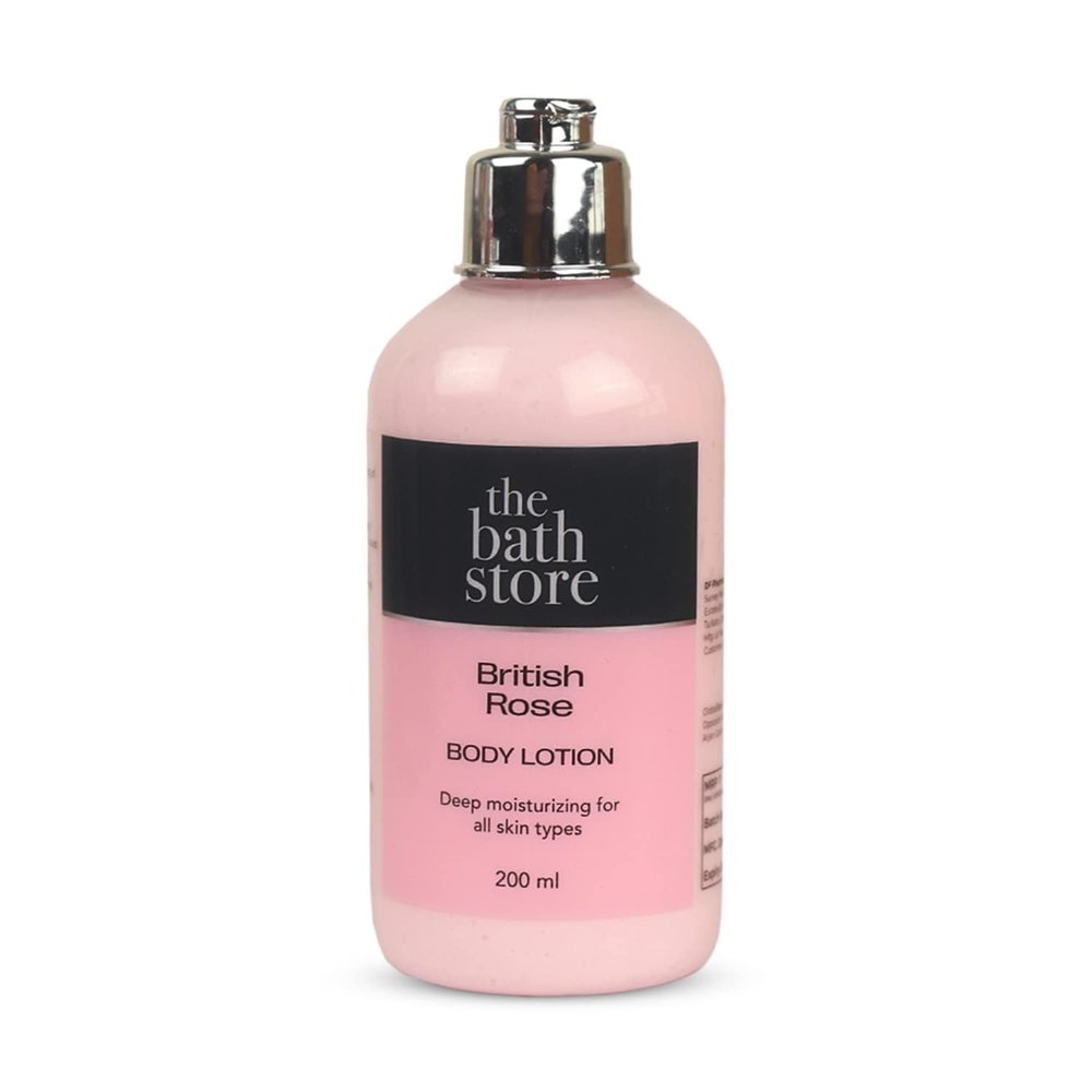 British Rose Body Lotion, Deep Moisturizing for All Skin Types, 200ml