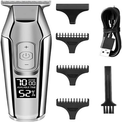 YHNNH Professional Hair Clipper with Adjustable Speed LED LCD Display, Digitally Sculpted Men's Beard Trimmer