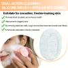 2 Pcs African Net for RamPula Face Scrubber, Facial Exfoliation Sponge Exfoliating Shower Scrubber Skin Smoother, Nylon African Face Sponge Net Great for Daily Use - White view 2
