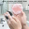 2 Pcs African Net for RamPula Face Scrubber, Facial Exfoliation Sponge Exfoliating Shower Scrubber Skin Smoother, Nylon African Face Sponge Net Great for Daily Use - White view 4