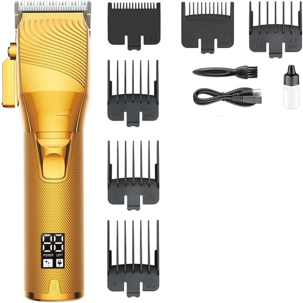 YHNNH Men's Hair Clippers, Professional Hair Clippers, Electric Rechargeable Clippers