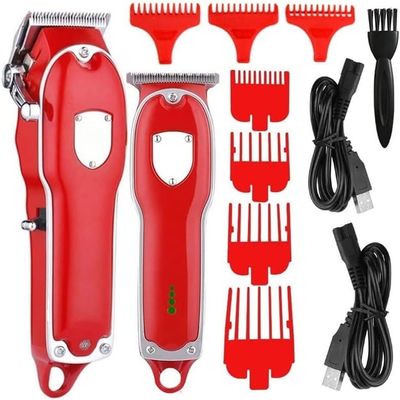 YHNNH Hairdressing Tools, 2-Piece Electric Clipper Set, Men's Hair Clippers, Beard Trimmer, Rechargeable Hair Clipper