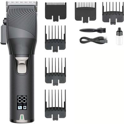 YHNNH Men's Hairdressing Tools, Professional Electric Hair Clippers, Rechargeable Hair Clippers, Electric Pomade Clippers(Silver)