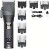 YHNNH Men's Hairdressing Tools, Professional Electric Hair Clippers, Rechargeable Hair Clippers, Electric Pomade Clippers(Silver) view 1