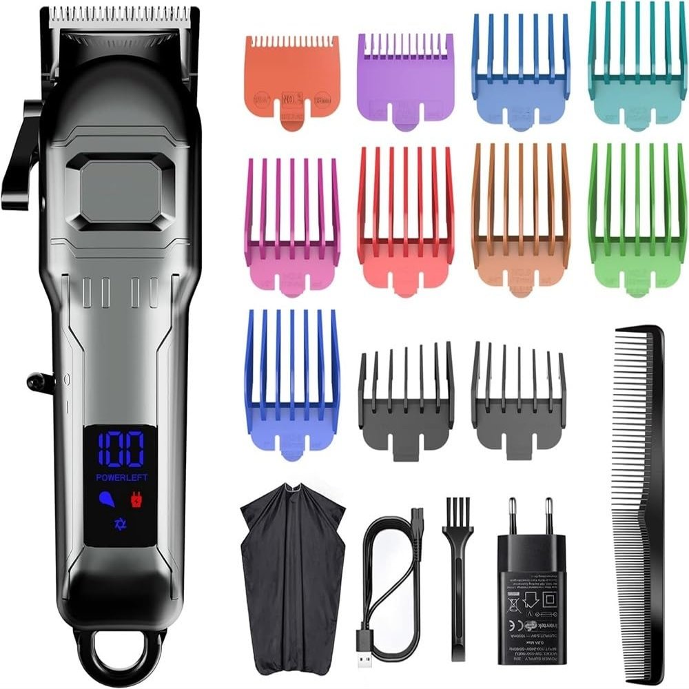 YHNNH Men's Hair Clipper, Electric Men's Beard Trimmer, Professional Hair Clipper