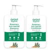 Ar.av.i Organic Rosemary Anti-Hairfall Shampoo and Conditioner Set, Natural DHT Blocker with Hibiscus and Reetha, Sulfate-Free Hair Growth Formula, 200ml Each, 2-Pack view 1