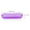 IDEANATEGRATE 8pcs Mini Nail Dust Brush - Double Edge Nail Cleaning Brush For Fingernail Care Dust Remover - Portable Scrubber For Manicure Salon Use White/Pink/Blue/Purple view 2